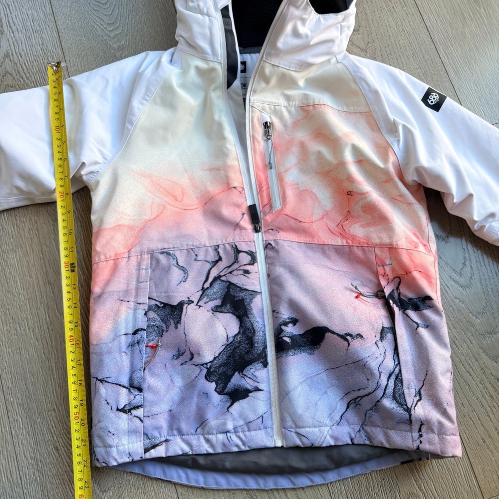 686 Hydra Thermagraph Jacket Peppercorn Cloudbreak Marble Pink Women Medium - Picture 9 of 9